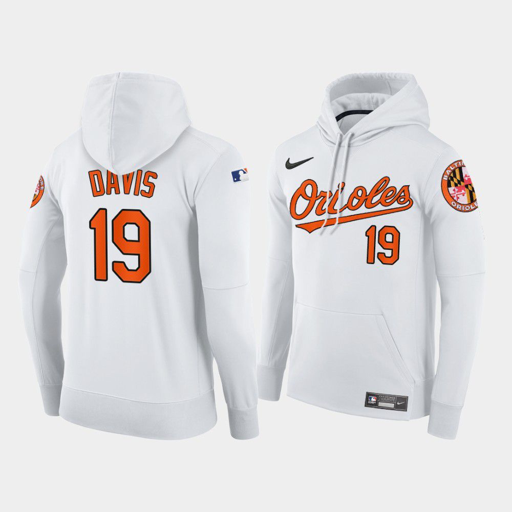 Men Baltimore Orioles #19 Davis white home hoodie 2021 MLB Nike Jerseys->baltimore orioles->MLB Jersey